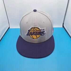 New Era Los Angeles Lakers 59Fifty 2Tone Gray/Purple Fitted 7 3/8 Hat Cap